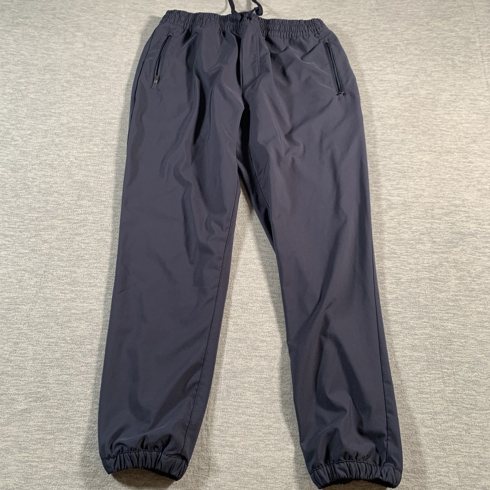 Fresh Clean Threads Pants Mens Large Navy Blue Performance Joggers Zip‎ Pocket